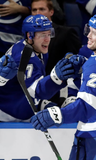 Verhaeghe's hat trick helps Lightning rout Canucks 9-2